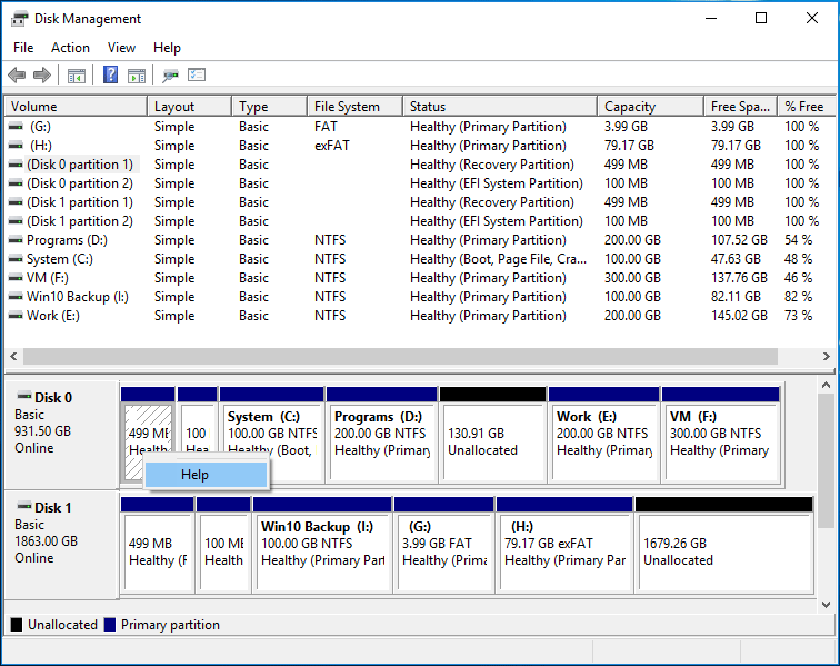 supprimer la partition système