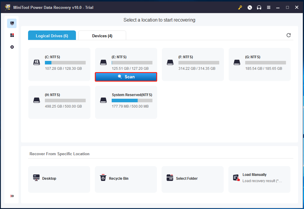 choisissez cette fonction PC pour récupérer les fichiers perdus après le redémarrage de l'ordinateur