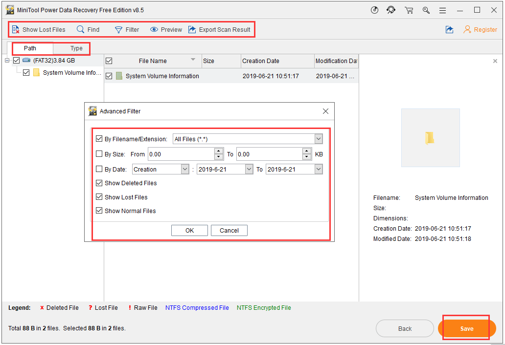 trouver et enregistrer les fichiers de la carte SD du téléphone récupérés