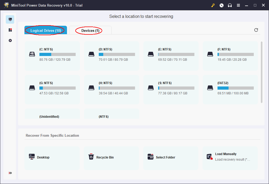 sélectionnez Ce PC ou Lecteur de disque amovible