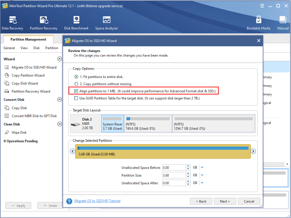 configurer un nouveau disque