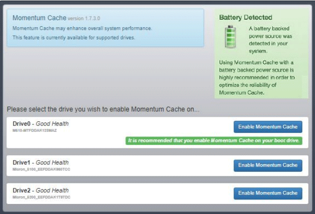 Cache Momentum