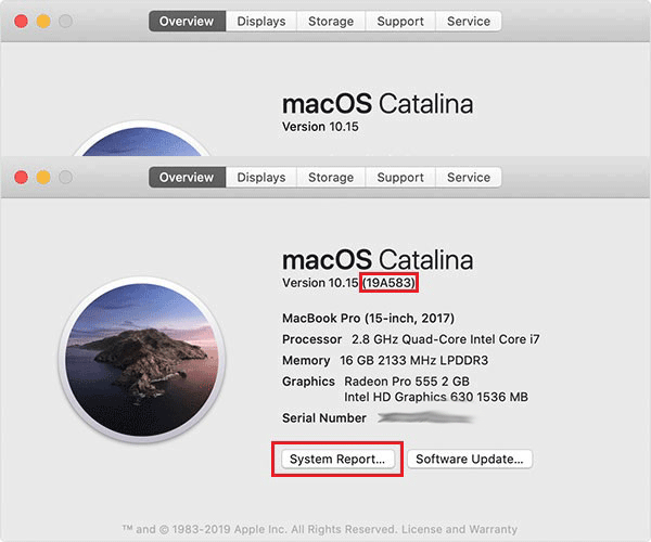 vérifier macOS