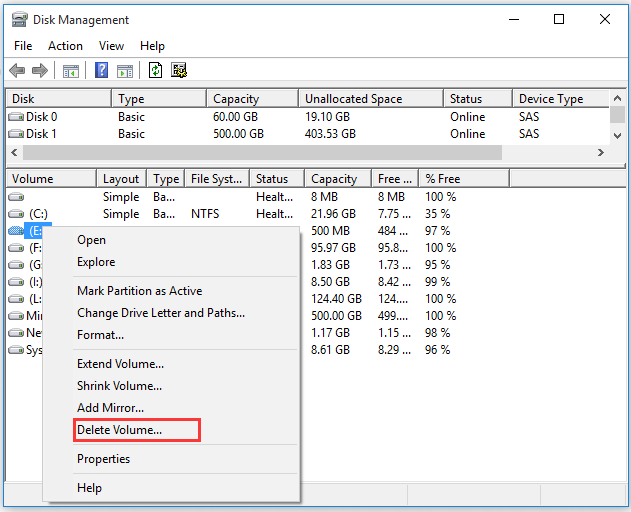 supprimer le lecteur d'image PBR via la gestion des disques