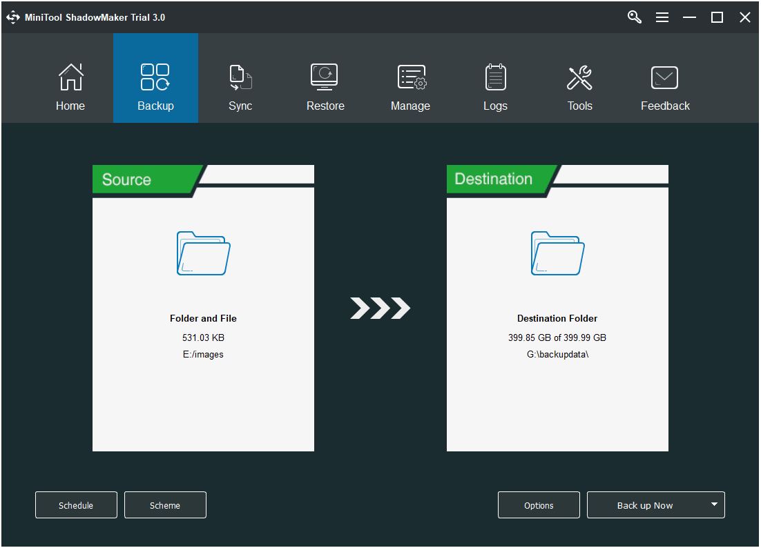 cliquez sur Sauvegarder maintenant pour continuer