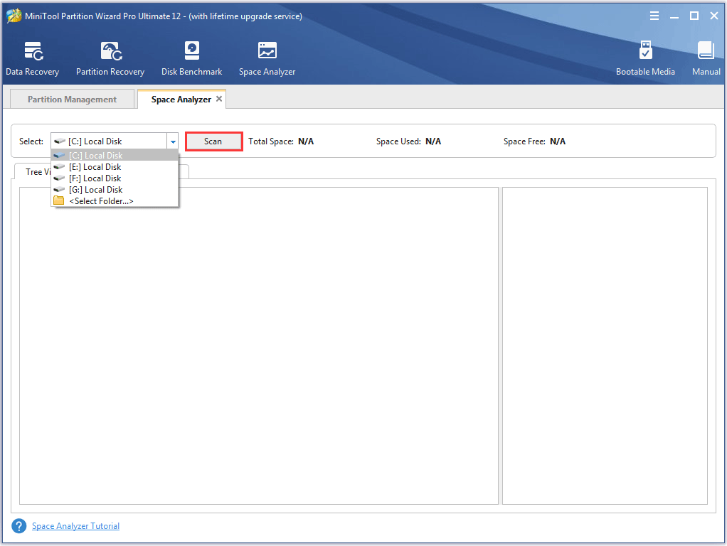 choose a partition to scan