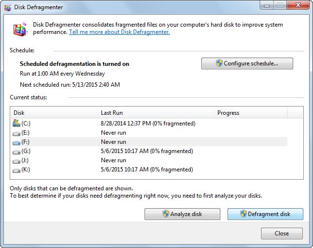 Disk Defragmentation