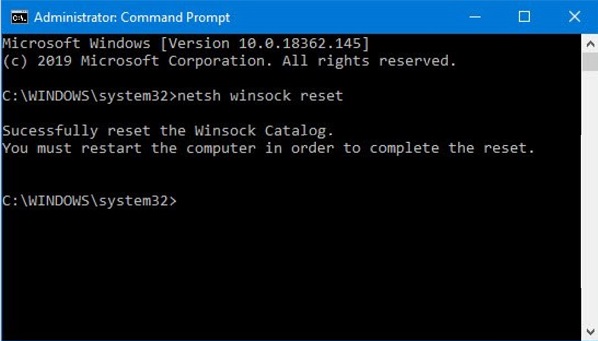 use Winsock command