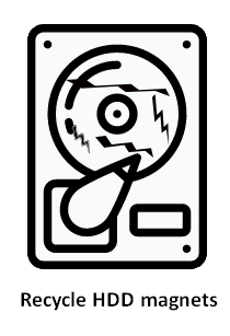 recycle HDD magnets