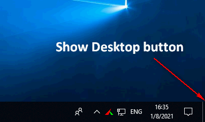 Show Desktop button