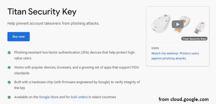 Google’s Titan security key