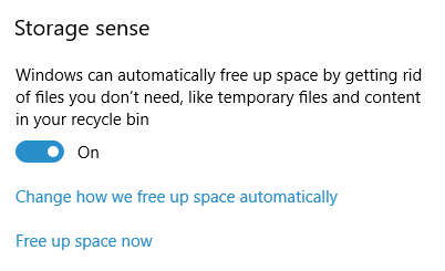 Microsoft Storage Sense