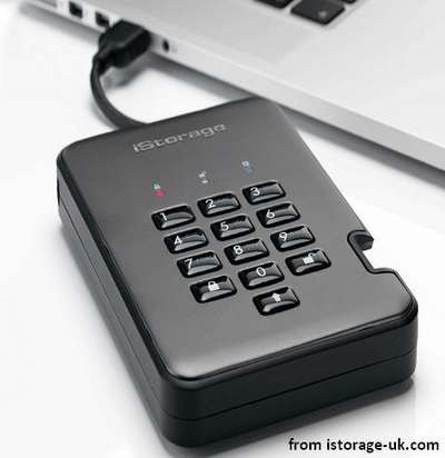 built-in USB cable and numeric pad