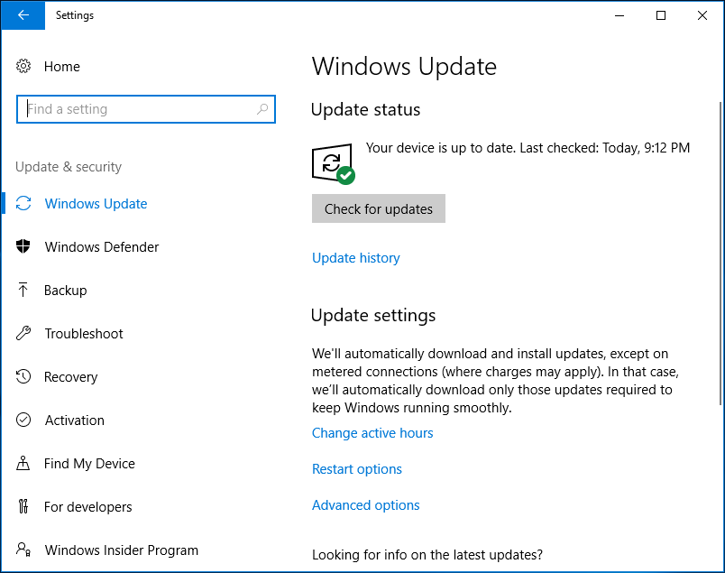 Windows Update automatically download install