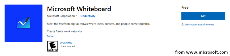 get Microsoft Whiteboard