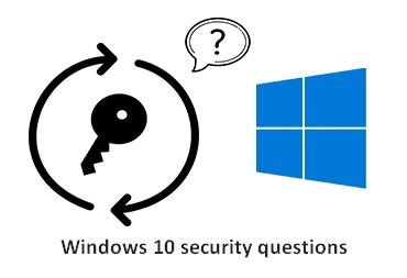 Windows 10 password reset questions