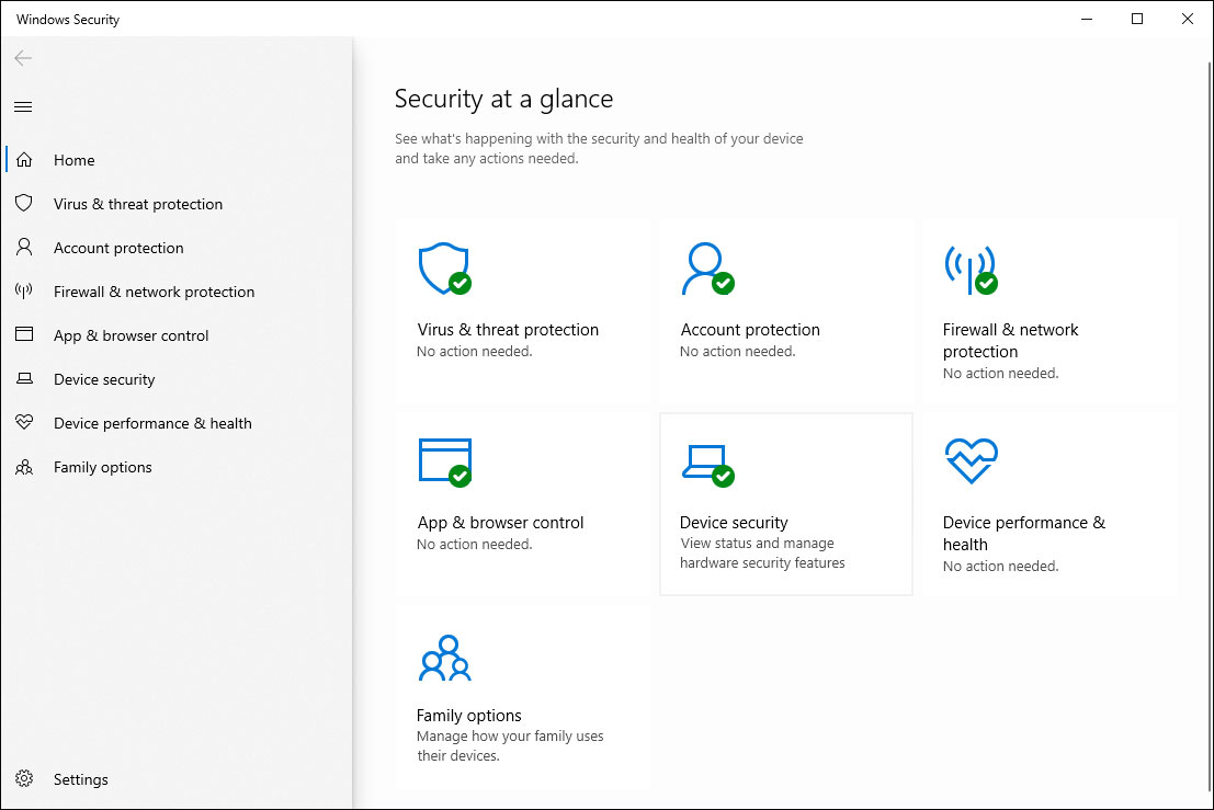Windows Security App