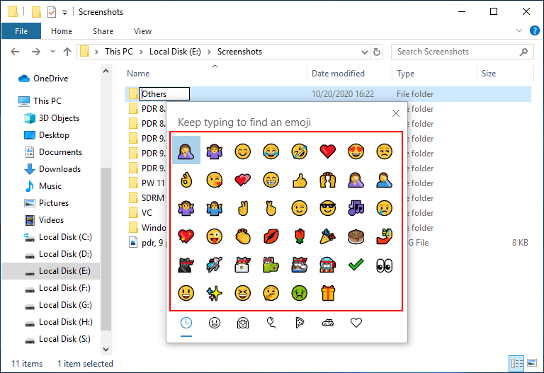 open Emoji Panel