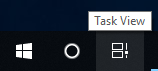 click icon on taskbar