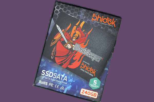 Phidisk WrathKeeper 240GB SSD package