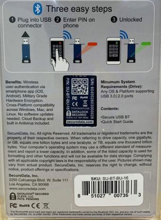 backside of the package