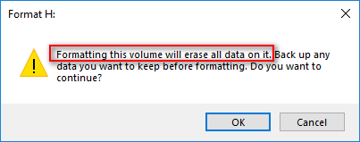 formatting a drive