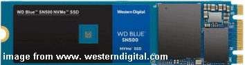 WD BLUE SN500 NVME SSD