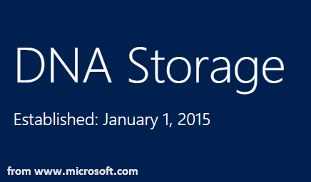 store data on DNA