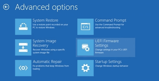 enter UEFI BIOS Windows 10/8/7