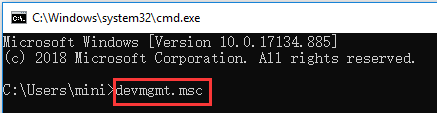 Device Manager command