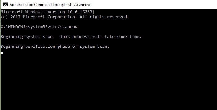 run a system file scan
