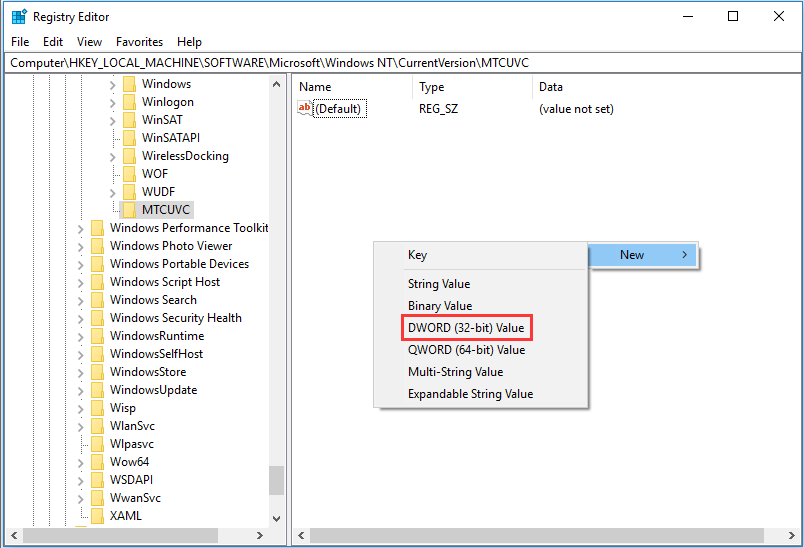 create a new string value