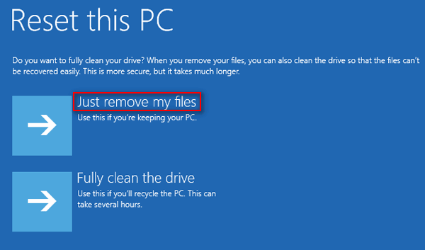 Just remove my files