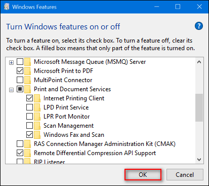Windows Features