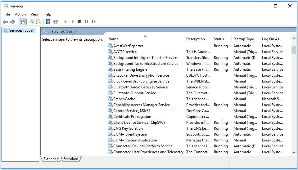 check Nvidia Telemetry Container status in Services