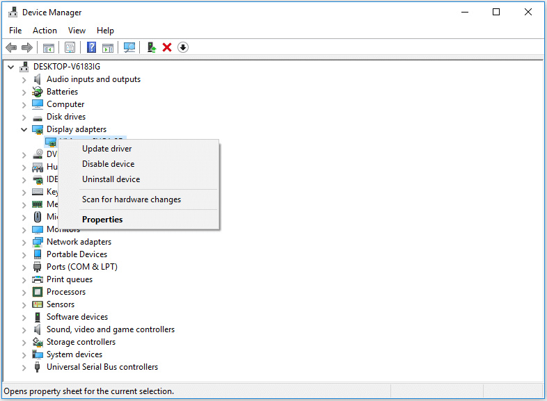 update NVIDIA graphics card driver