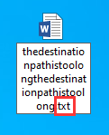 modify the extension to txt
