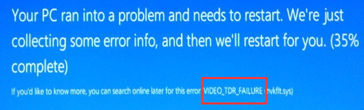 VIDEO_TDR_FAILURE
