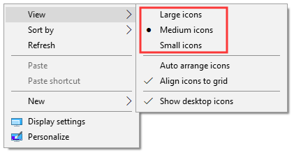 2 Guides on How to Change Icon Size on Windows 10 - MiniTool