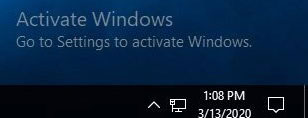 Activate Windows go to Settings to activate Windows