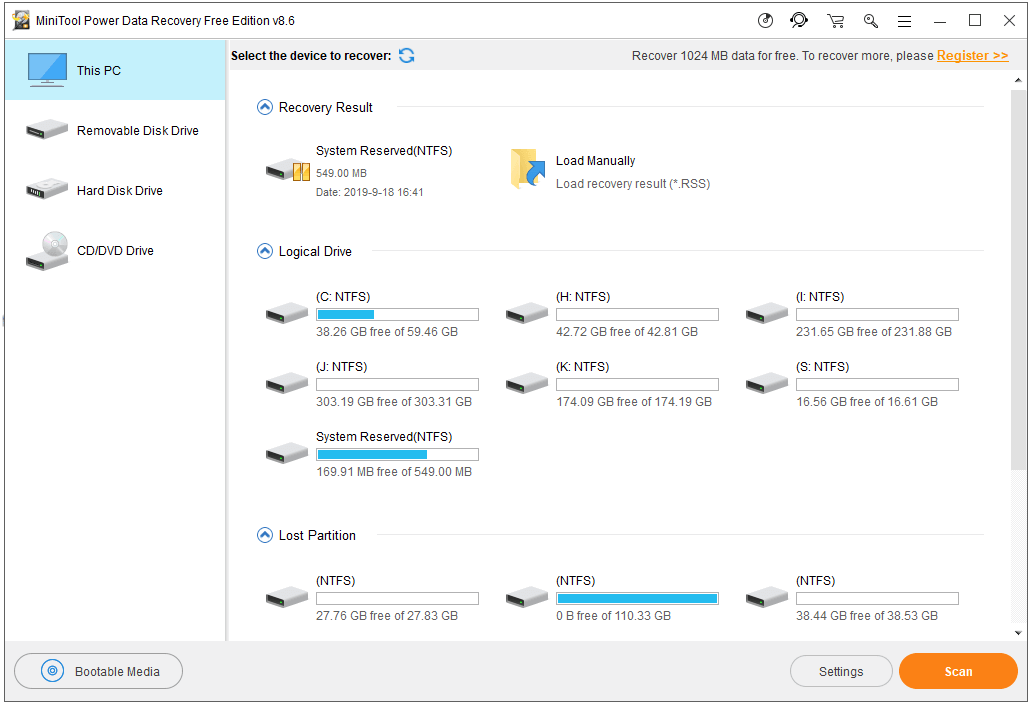 MiniTool Power Data Recovery