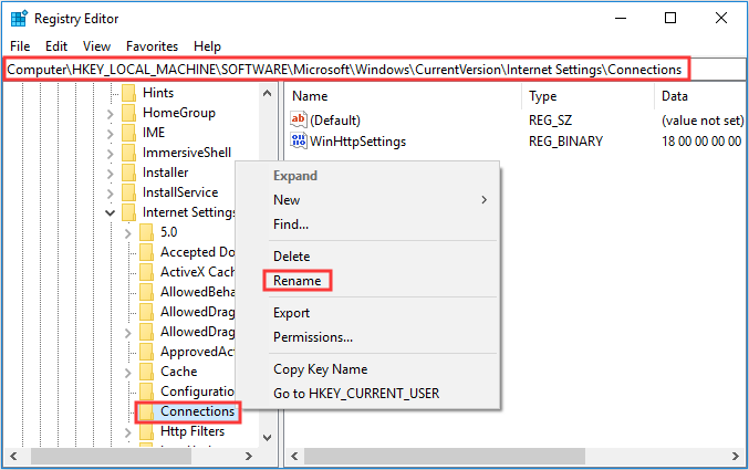 rename Connections folder