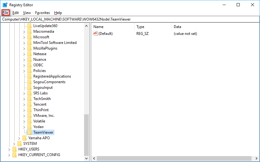TeamViewer key