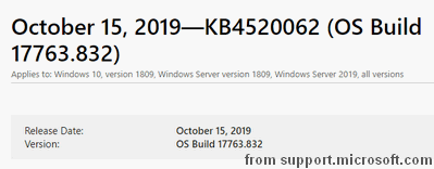 Windows 10 October 15 update