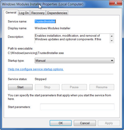 TrustedInstaller exe