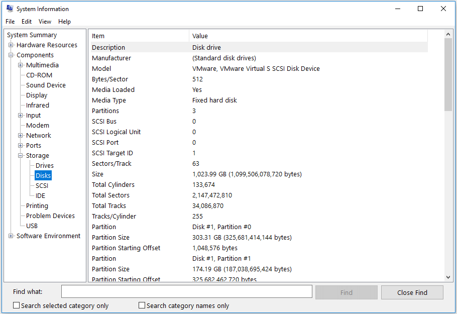 check what hard drive do I have in System Information