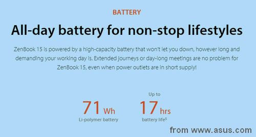 Long battery life