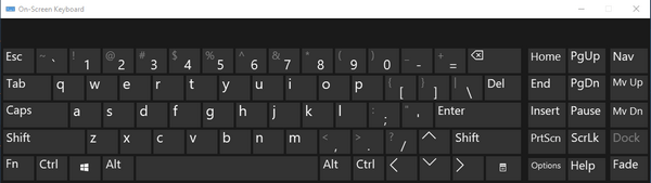 On-screen keyboard