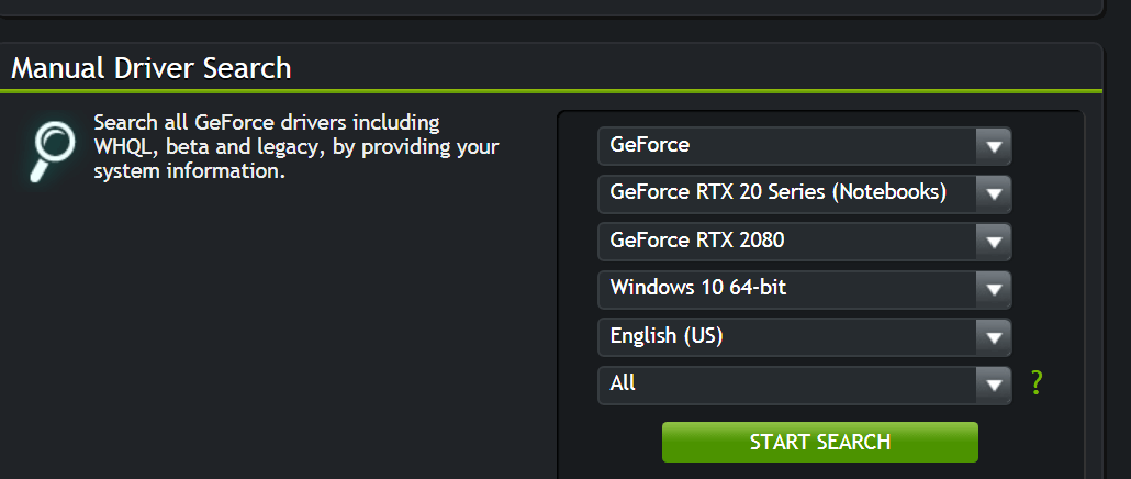 download the NVIDIA driver