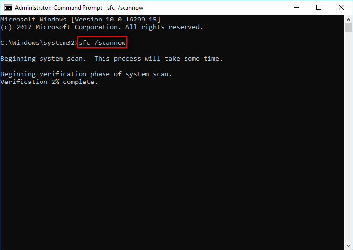 repair corrupt Group Policy Windows 10 with SFC